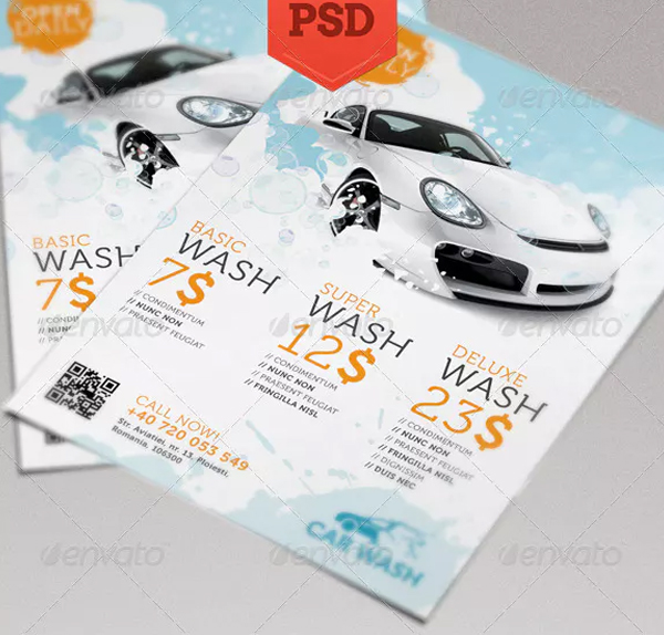 Unique Car Wash Flyer