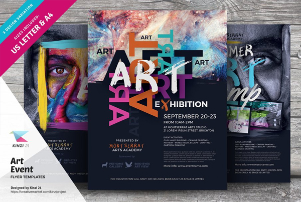 Art Event Flyer Contest Templates