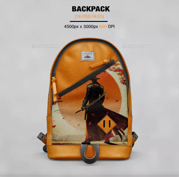 BackPack Mockup Design