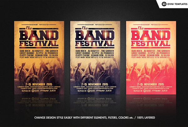 Band Concert Flyer Template