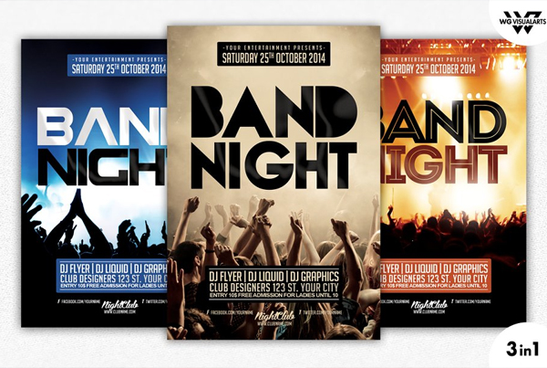 Band Night Flyer Template