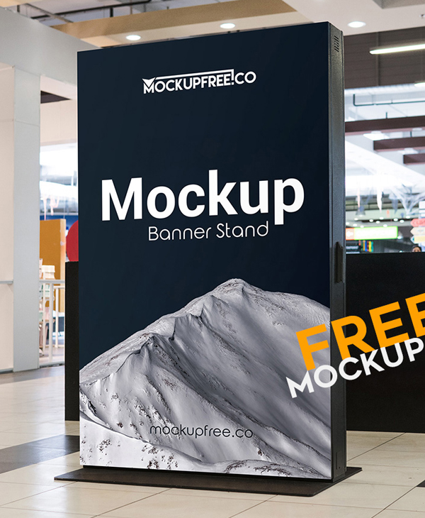 Banner Stand Free PSD Mockup