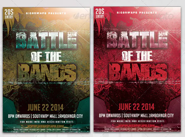 Battle of the Band Flyer Templates