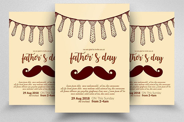 Best Fathers Day Flyer Template