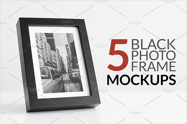 Black Photo Frame Mockups