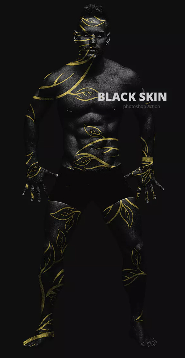 Black Skin Photoshop Action