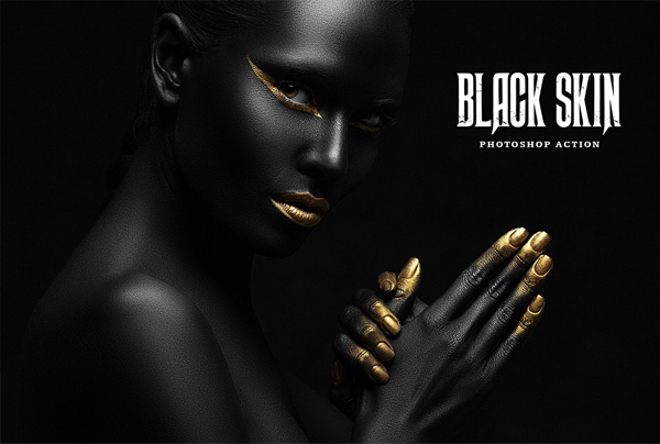 Black Skin Photoshop Actions