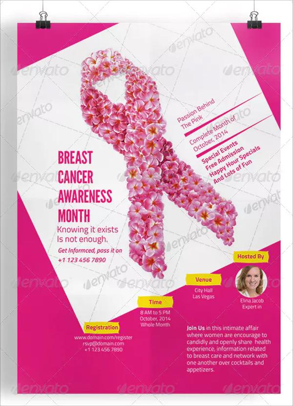 Breast Cancer Awareness Flyer Printable Template