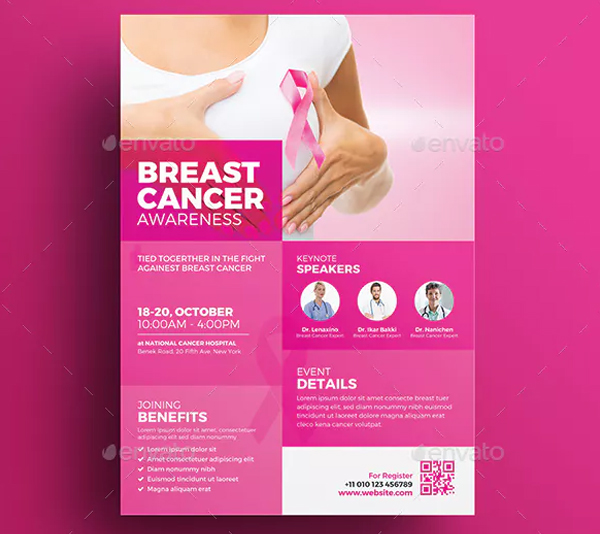 Breast Cancer Awareness Month Flyer Printable Template