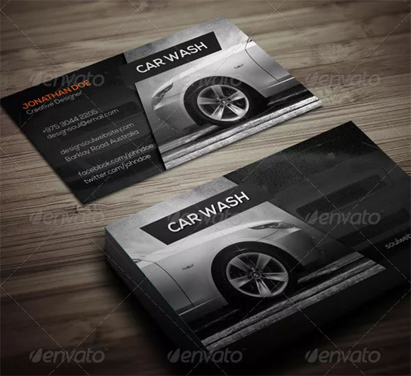 40 Car Wash Business Card Templates Free Psd Indesign Downloads