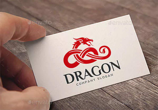 Chinese Dragon Logo Template