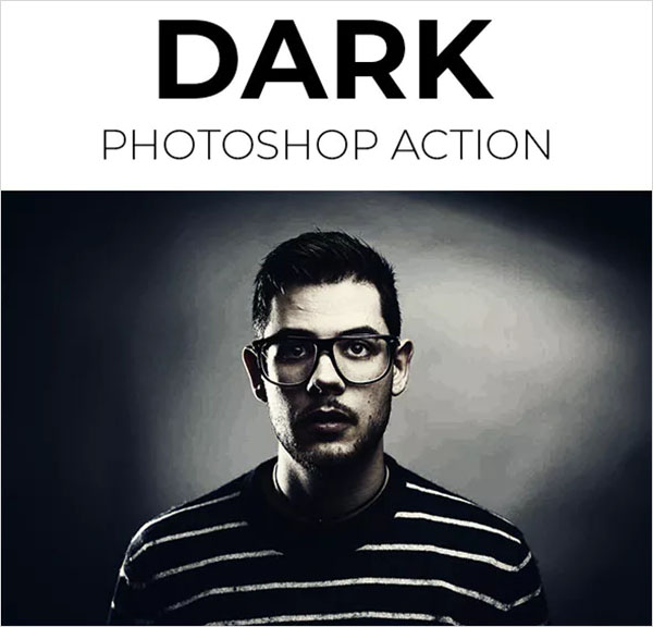 Dark Photoshop Action Template