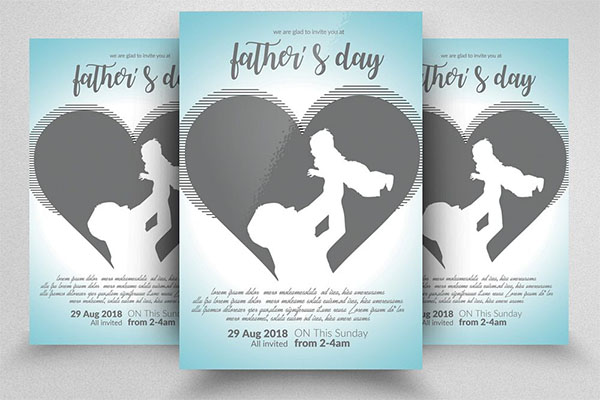 Design Fathers Day Flyer Template