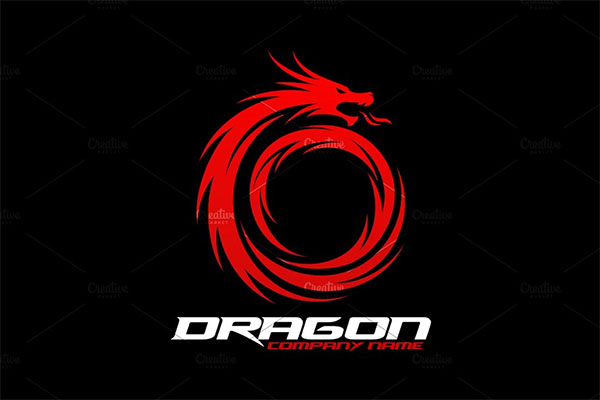 Dragon Logo Design PSD
