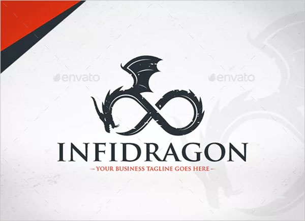 Endless Dragon Logo Template