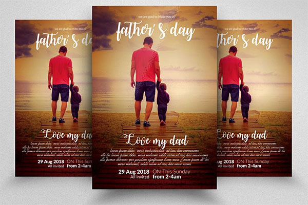 Fathers Day Event Flyer Template