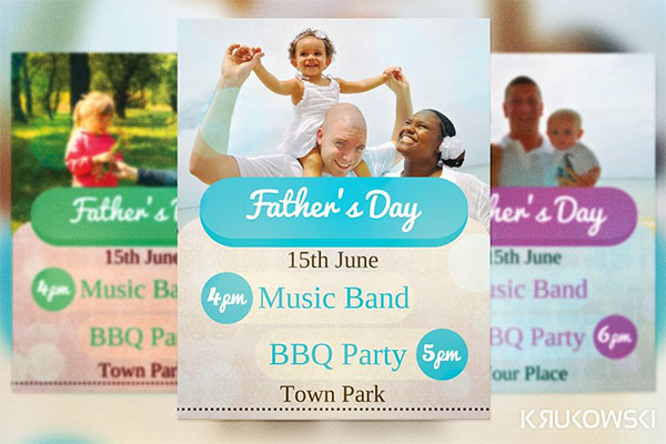 Father's Day Flyer PSD Design Template
