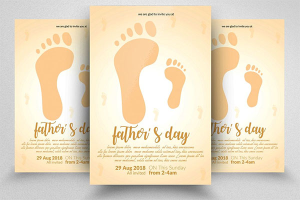 Fathers Day Flyer Photoshop Template