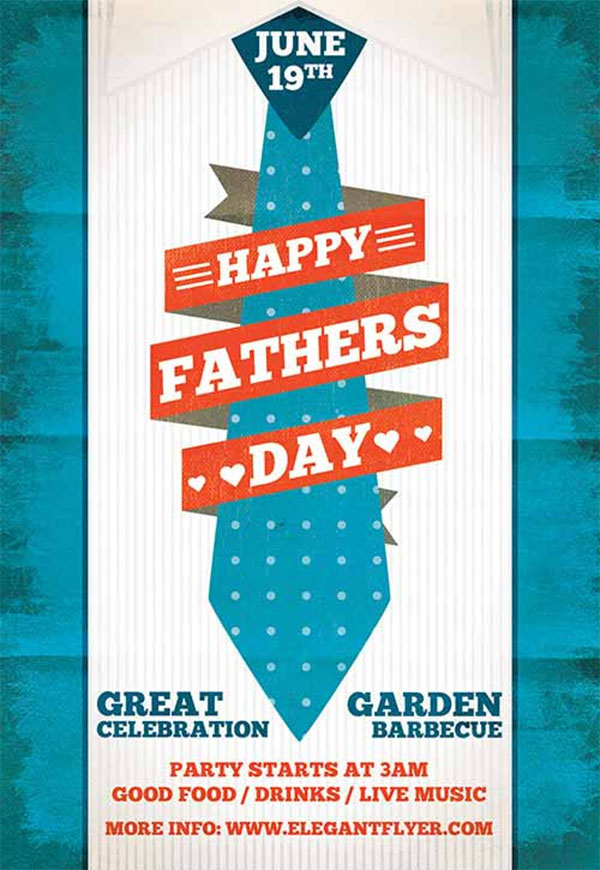 Fathers Day Free PSD Flyer Template