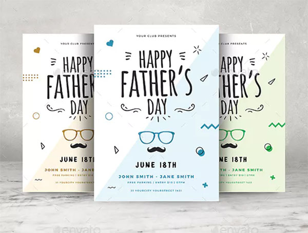 Fathers Day PSD Flyer Design