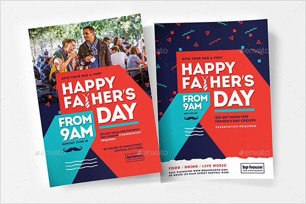 Father's Day Promotion Flyer Template