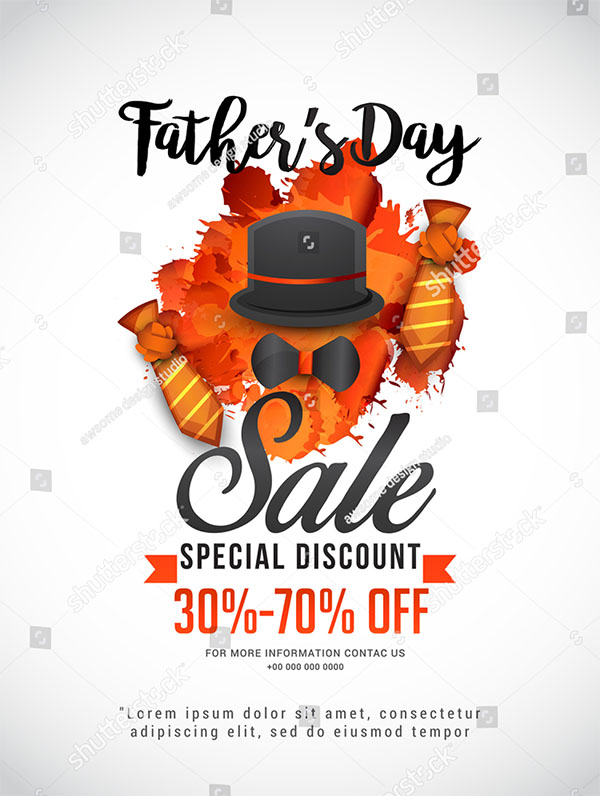 Fathers Day Sales Flyer Template
