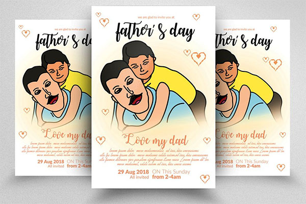 Fathers Day Stall Flyer