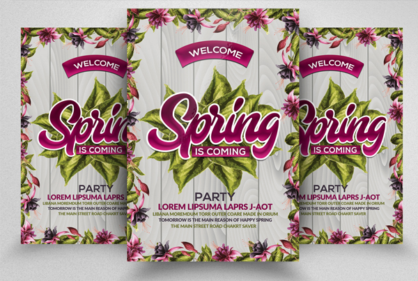 Floral Spring Flyer Template