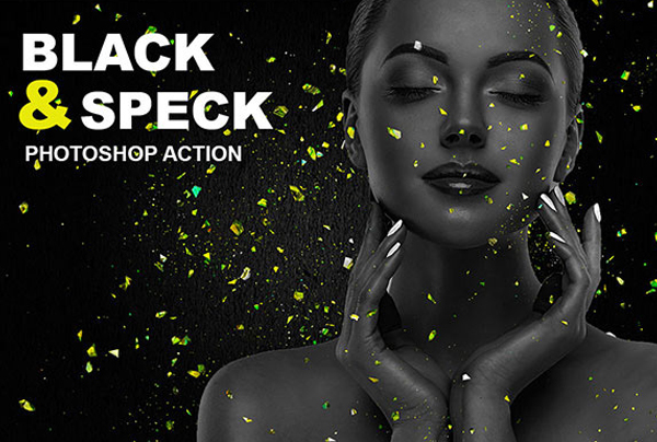 Free Black & Speck Photoshop Action