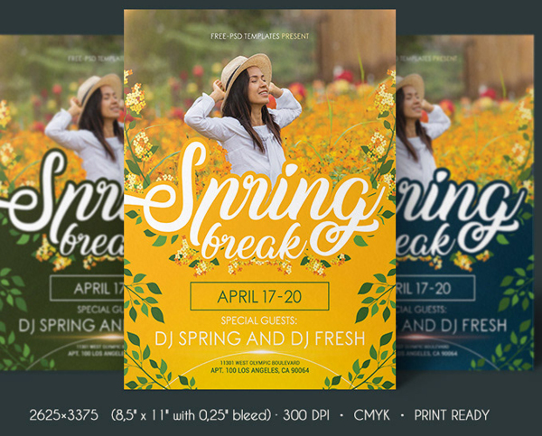 Free Download Spring Flyer Template