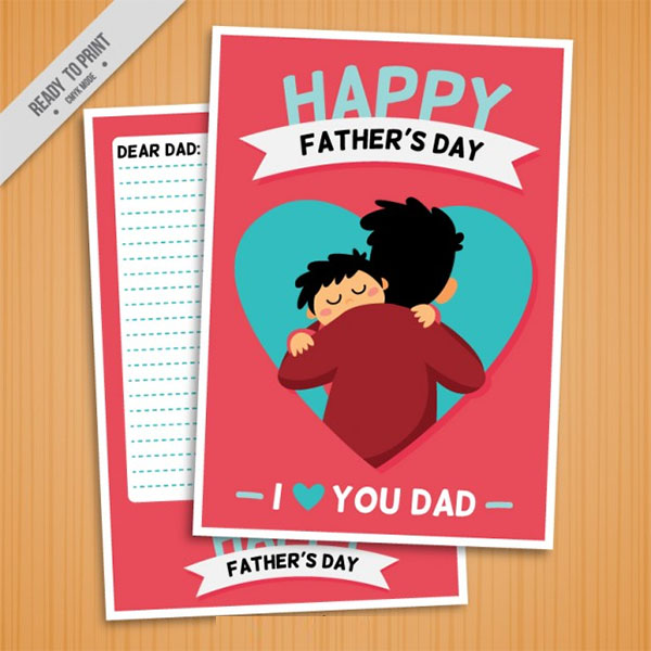Free PSD Happy Fathers Day Flyer Template
