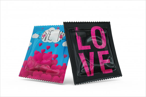 Free PSD Packet Condoms Mock-up