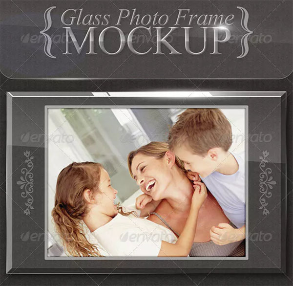 Glass Photo Frames Mockup