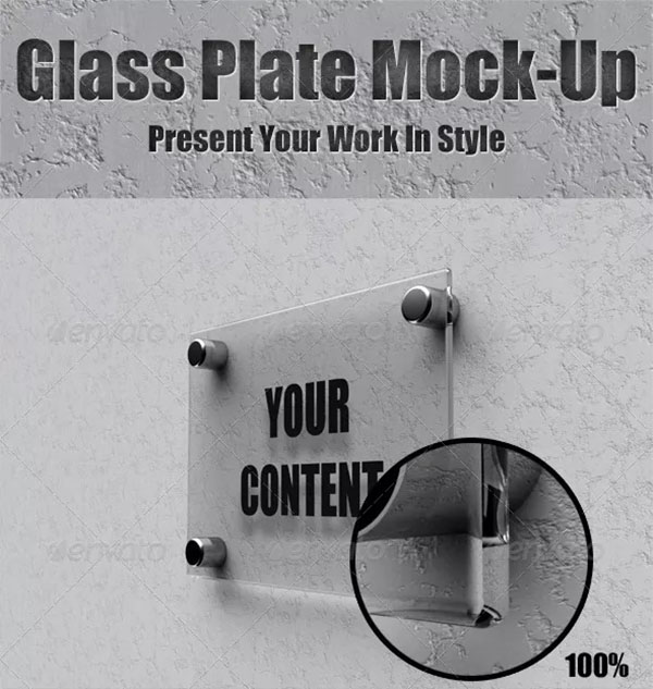 Glass Plate Mockups
