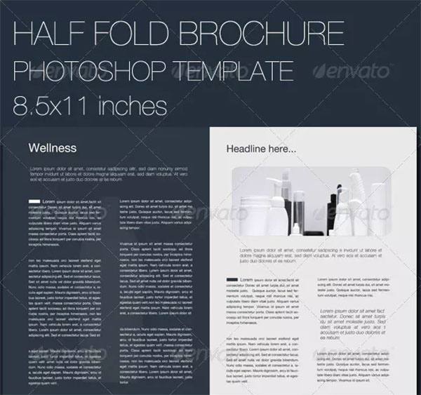Half Fold Brochure Template