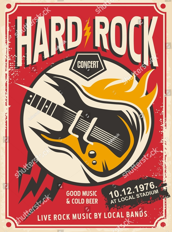 Hard Rock Event Flyer Template