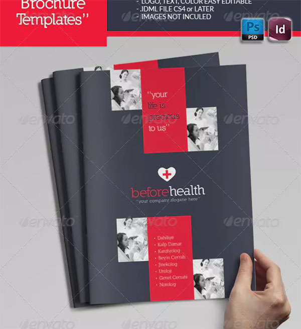 Health Brochure Template Design