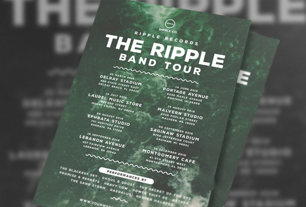 Indie Music Band Tour Flyer