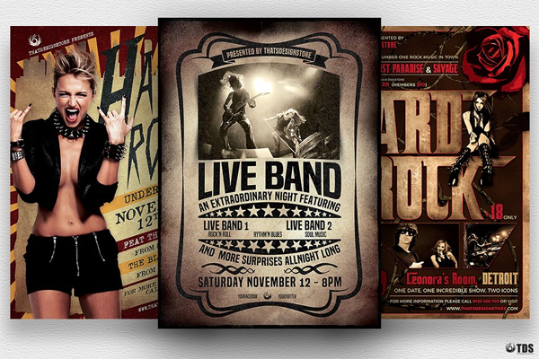 Live Band Flyers Bundle