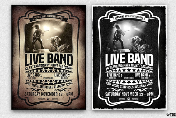 Live Concert Flyer Template