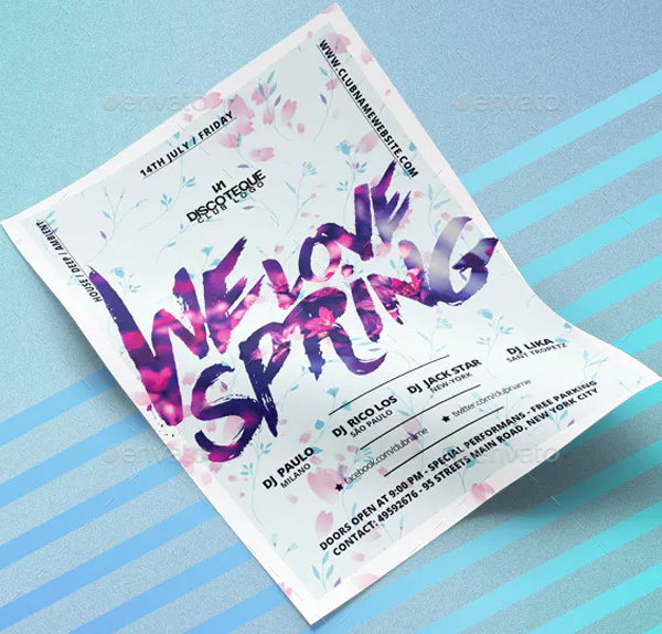 Love Spring Flyer Template