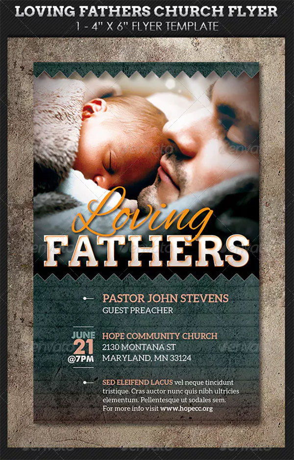 Loving Fathers Church Flyer Template