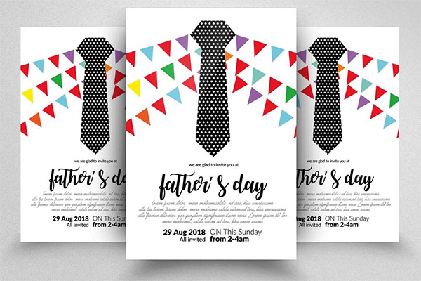 Masculine Flyer Fathers Day Template