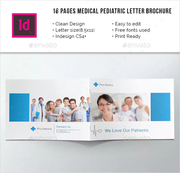 Medical Pediatric Landscape Letter Brochure