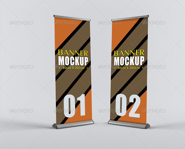 Modern Roll-Up Banner Mockup