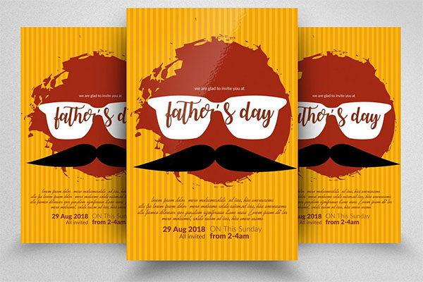 Fathers Day Flyer PSD Template