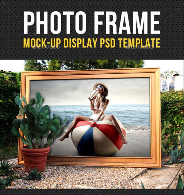 Photo Frame Mock-Up Design PSD Template