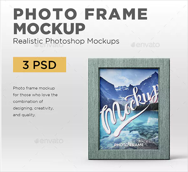 Photo Frame Mockup PSD Design