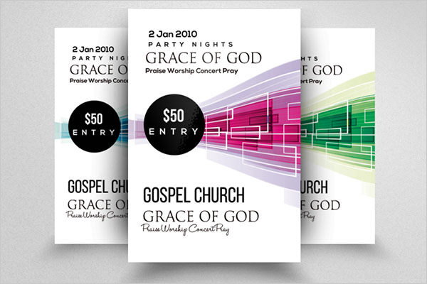 Praise and Worship Concert Flyer Design PSD