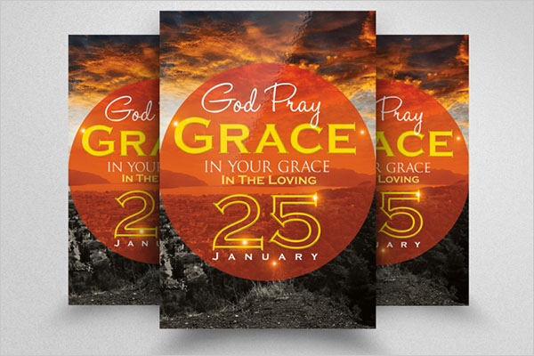 Praise and Worship Concert Flyer PSD Template